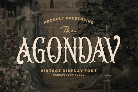 Agondav: A Bold Victorian Display Font for Premium Branding