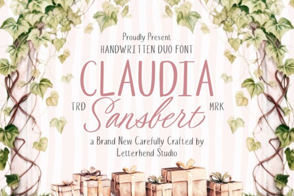 Claudia Sansbert Duo: A Handwritten Duo Font for Elegant Editorial Design
