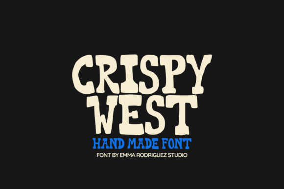 Crispy West: The Gritty Hand-Drawn Western Typeface for Bold Crafts