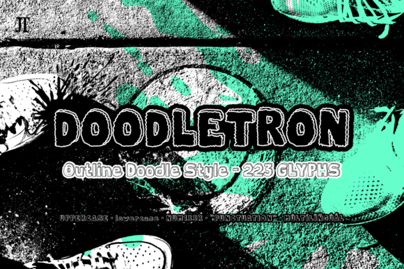 Doodletron: The Bold Outline Doodle-Style Font for Scroll-Stopping Campaigns