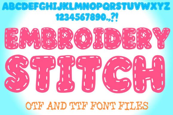 Embroidery Stitch Sewing Alphabet Letter for Handcrafted Brand Identity