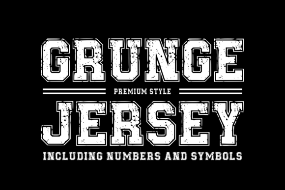 Grungejersey Regular: The Varsity Typeface for Handmade Brands