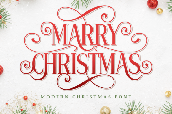Marry Christmas Typeface Review for Holiday Branding