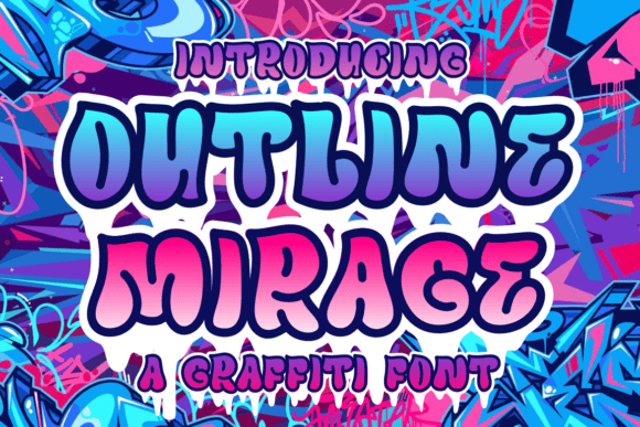 Outline Mirage: The Graffiti Display Font for Bold Brand Identity
