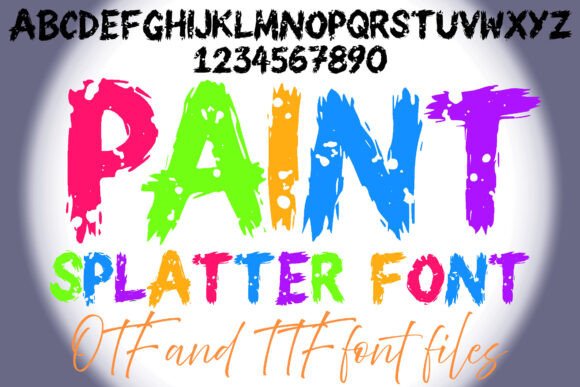 Paint Splatters: The Bold Font for Creative Brand Identity