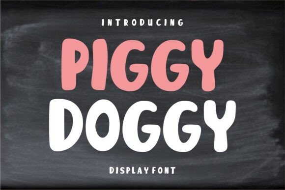 Piggy Doggy Display Font for Playful Digital Campaigns