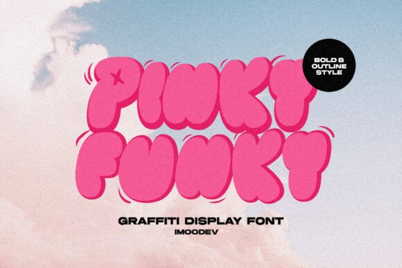 Pinky Funky: The Bold Display Font for Trendy Branding
