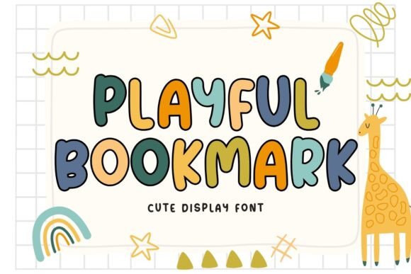 Playful Bookmark: The Cute Bold Font for Brand Identity