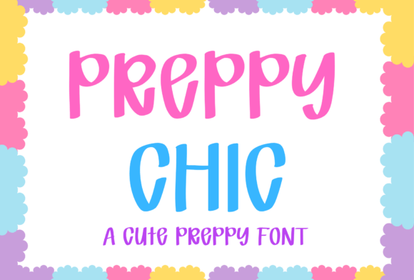 Preppy Chic: A Playful Display Font for Modern Editorial Design