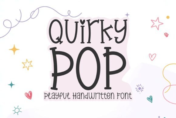 Quirky Pop Handwritten Display Font for Crafters and Sellers