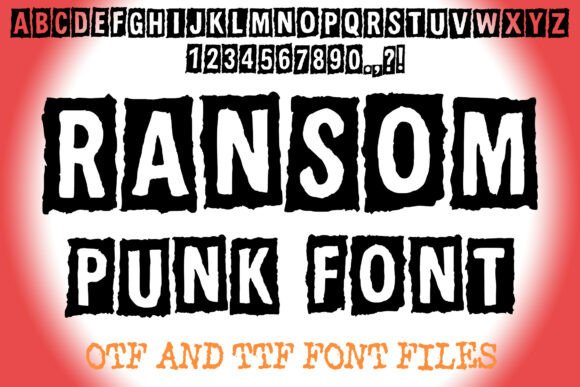 Ransom Punk: The Bold Display Font for Edgy Brand Identity
