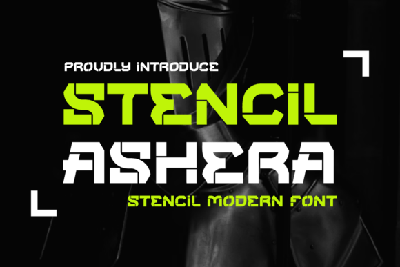 Stencil Ashera: Bold Display Fonts for Strong Brand Identity