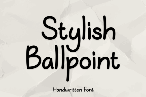 Stylish Ballpoint: The Authentic Handwriting Typeface for Modern Branding