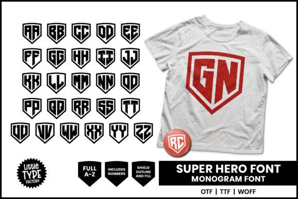 Super Hero Shield Monogram: A Bold Typeface for High-Impact Campaigns
