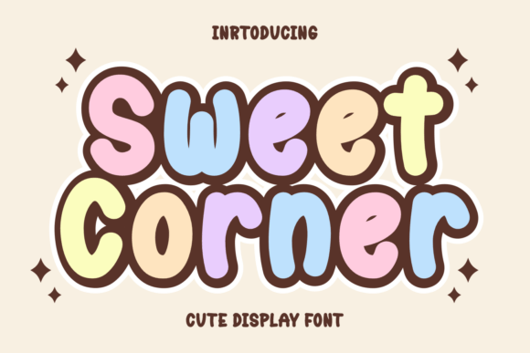 Sweet Corner Typeface: The Adorable Display Font for Fun Branding