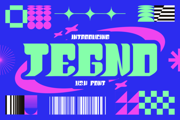 Tegno: The Bold Y2K Display Font for Retro-Futuristic Branding