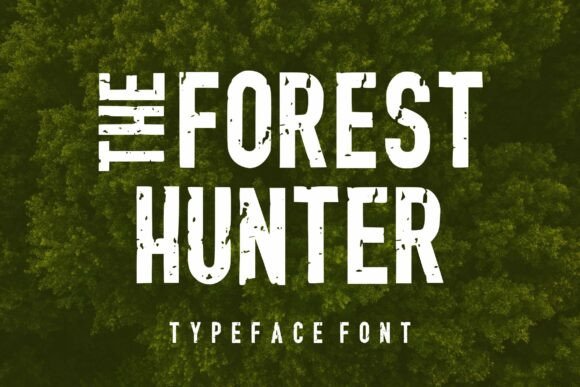 The Forest Hunter: A Bold Display Font for Rustic Branding