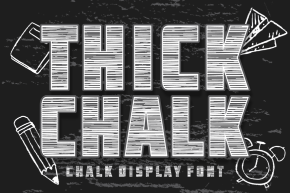 Thick Chalk: The Bold Display Font for Memorable Branding