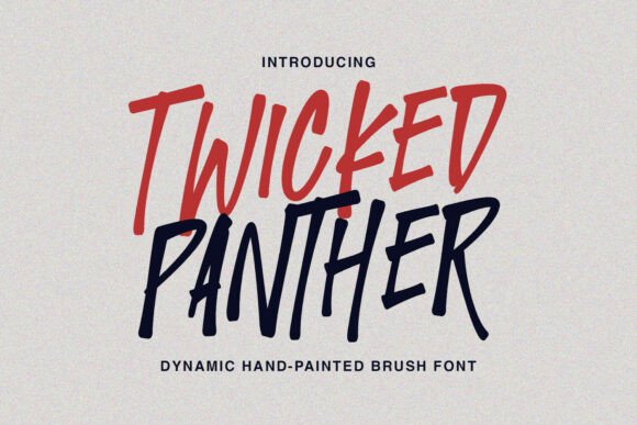 Twicked Panther: A Dynamic Brush Typeface for Bold Branding