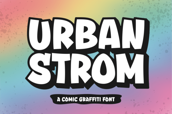 Urban Strom: The Bold Display Font for Handmade Creators