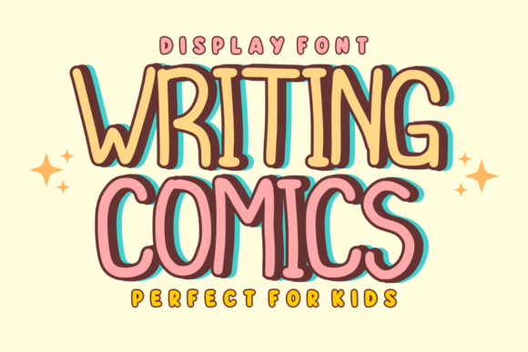 Writing Comics Typeface: A Cheerful Display Font for Engaging Digital Campaigns